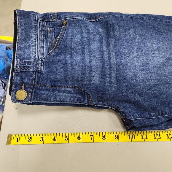 Democracy Womens Ab Technology Mid Rise Ankle Jeans Size 12 Dark Wash - Picture 5 of 7